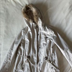 H&M jacket with hood, faux fur inside